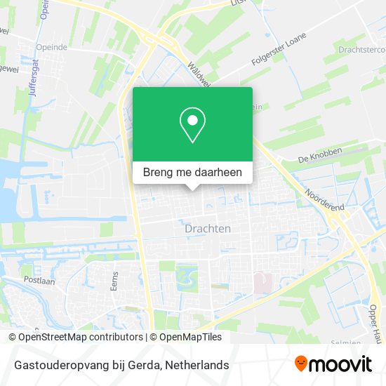 Gastouderopvang bij Gerda kaart