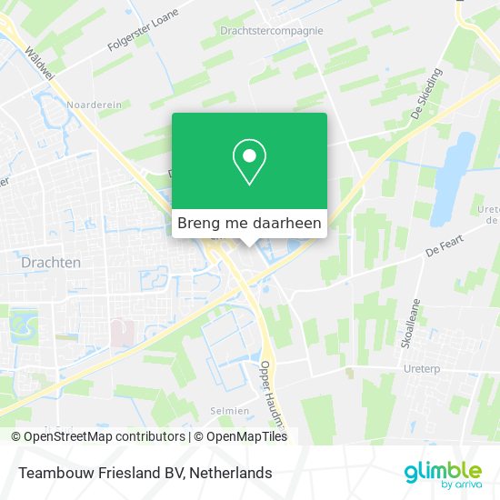 Teambouw Friesland BV kaart