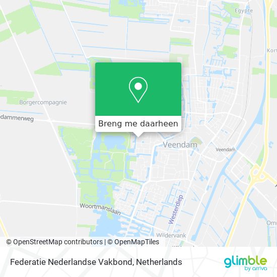 Federatie Nederlandse Vakbond kaart