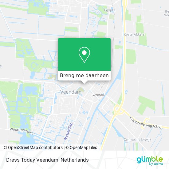 Dress Today Veendam kaart