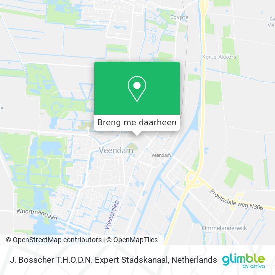 J. Bosscher T.H.O.D.N. Expert Stadskanaal kaart