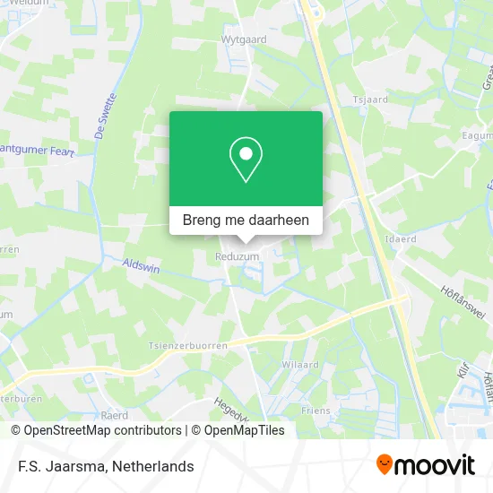 F.S. Jaarsma kaart