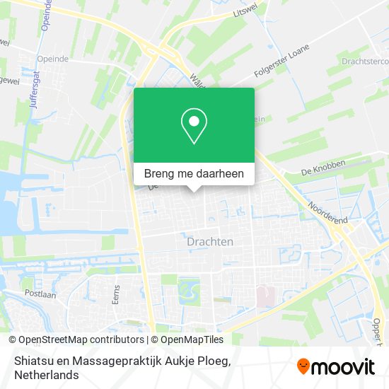 Shiatsu en Massagepraktijk Aukje Ploeg kaart