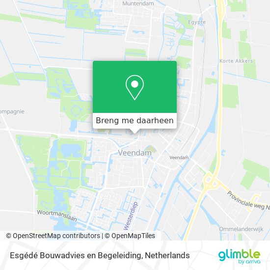 Esgédé Bouwadvies en Begeleiding kaart