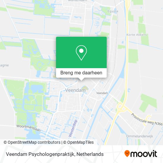 Veendam Psychologenpraktijk kaart