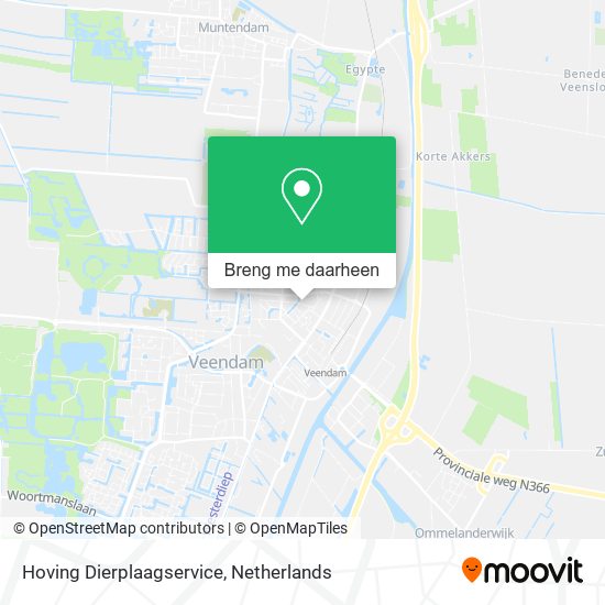 Hoving Dierplaagservice kaart