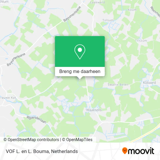 VOF L. en L. Bouma kaart