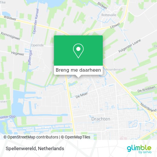 Spellenwereld kaart