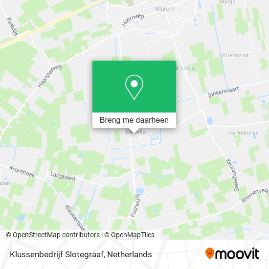 Klussenbedrijf Slotegraaf kaart