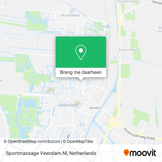 Sportmassage Veendam.Nl kaart