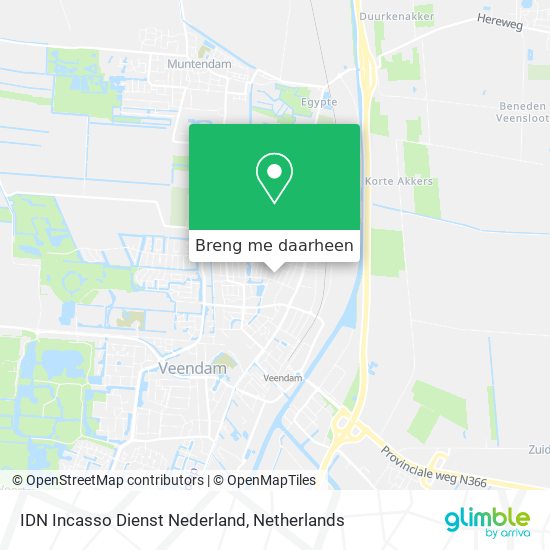 IDN Incasso Dienst Nederland kaart