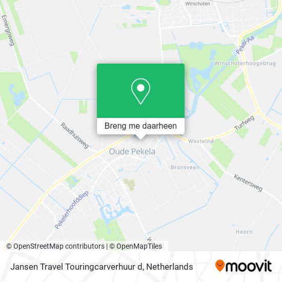 Jansen Travel Touringcarverhuur d kaart