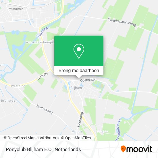 Ponyclub Blijham E.O. kaart