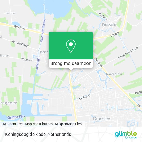 Koningsdag de Kade kaart