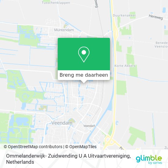 Ommelanderwijk- Zuidwending U A Uitvaartvereniging kaart