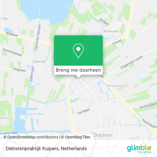 Diëtistenpraktijk Kuipers kaart