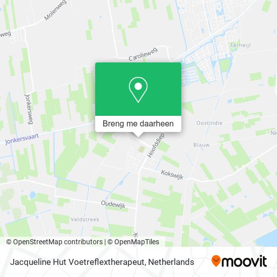 Jacqueline Hut Voetreflextherapeut kaart