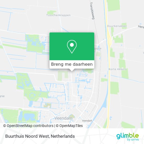 Buurthuis Noord West kaart