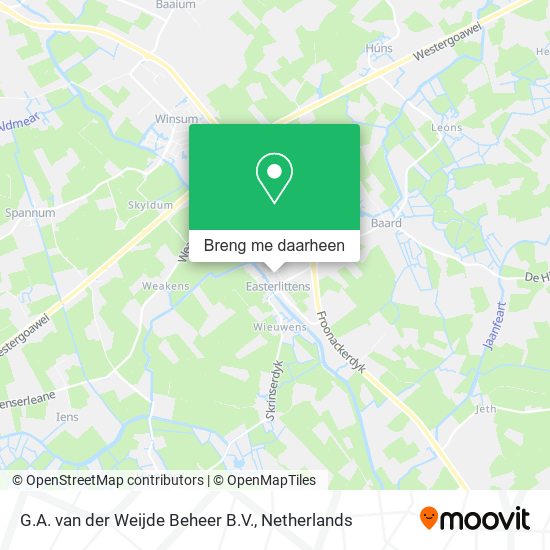 G.A. van der Weijde Beheer B.V. kaart
