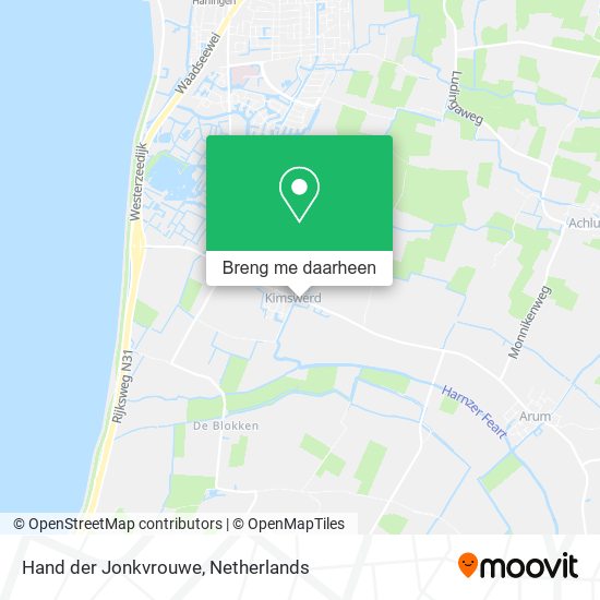 Hand der Jonkvrouwe kaart