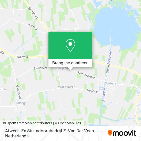 Afwerk- En Stukadoorsbedrijf E. Van Der Veen kaart