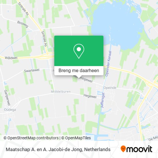 Maatschap A. en A. Jacobi-de Jong kaart