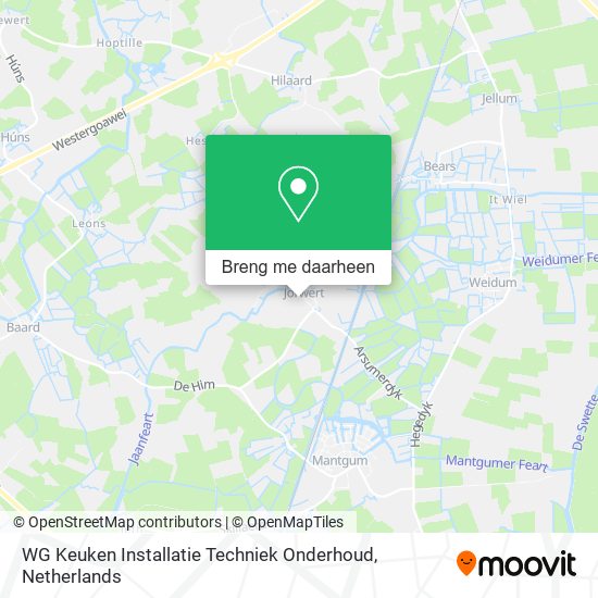 WG Keuken Installatie Techniek Onderhoud kaart