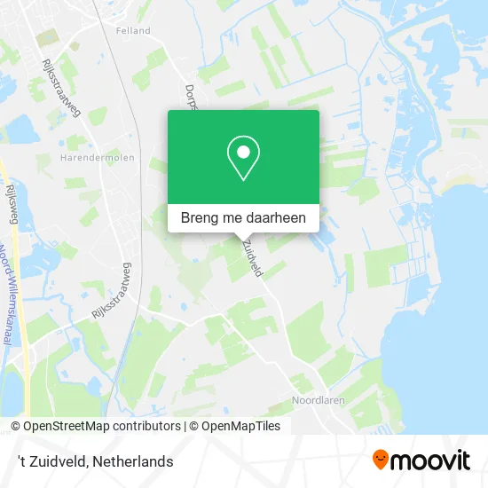 't Zuidveld kaart