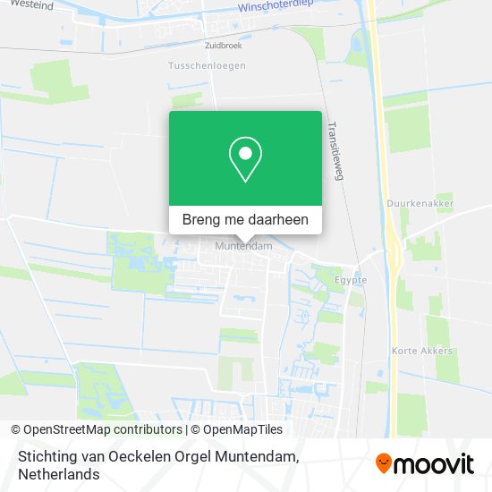 Stichting van Oeckelen Orgel Muntendam kaart