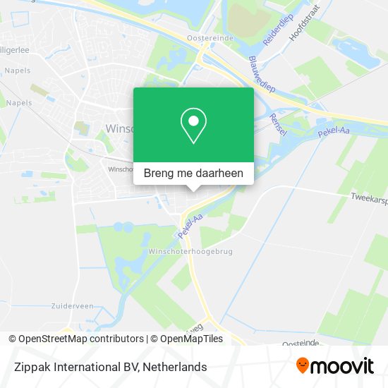 Zippak International BV kaart