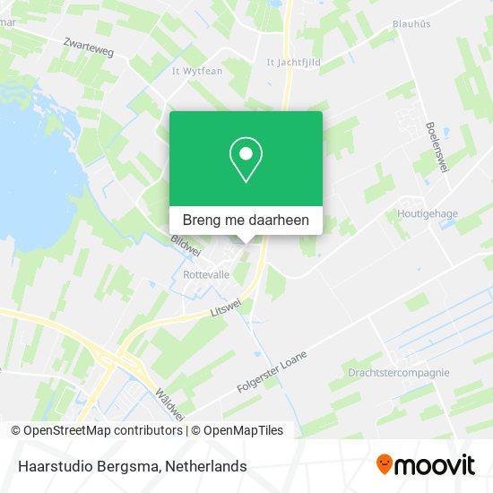 Haarstudio Bergsma kaart
