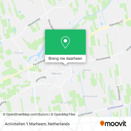Activiteiten 't Marheem kaart
