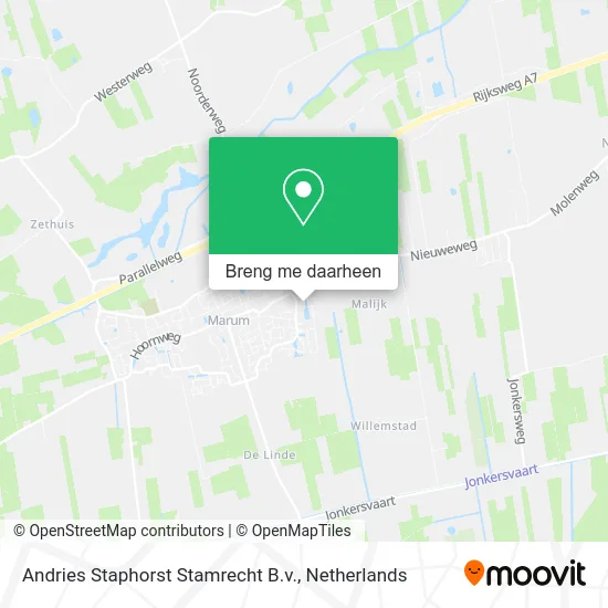 Andries Staphorst Stamrecht B.v. kaart