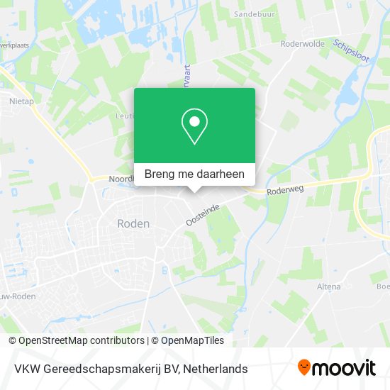 VKW Gereedschapsmakerij BV kaart