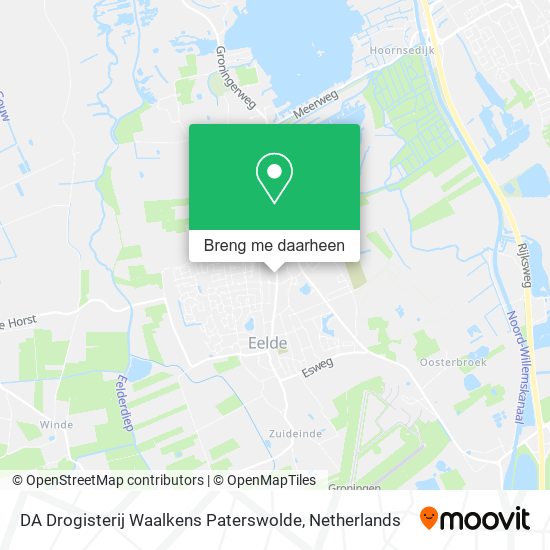DA Drogisterij Waalkens Paterswolde kaart