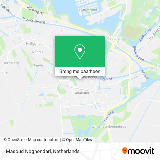 Masoud Noghondari kaart