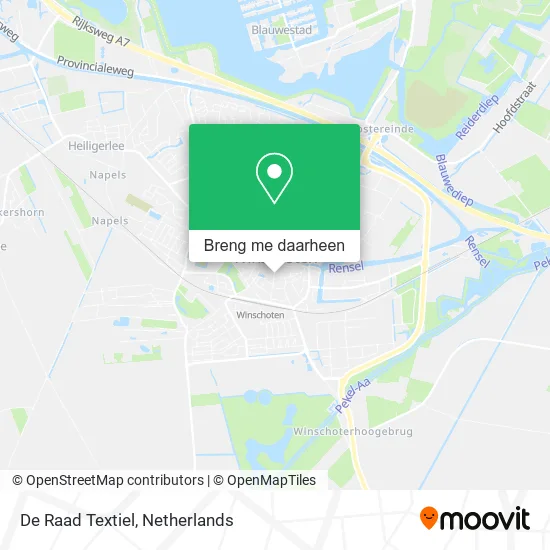 De Raad Textiel kaart