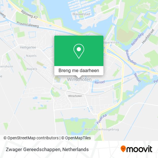 Zwager Gereedschappen kaart