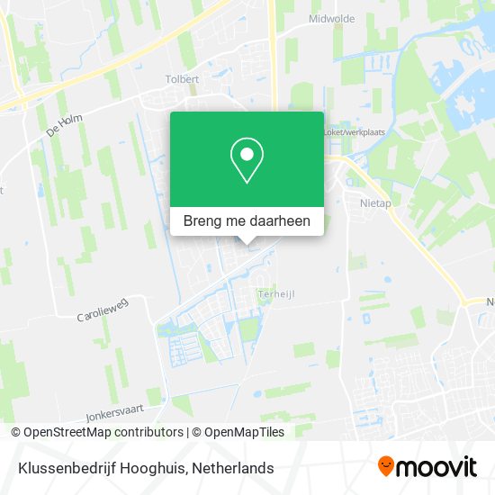 Klussenbedrijf Hooghuis kaart