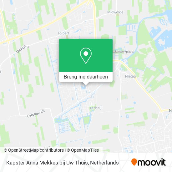 Kapster Anna Mekkes bij Uw Thuis kaart