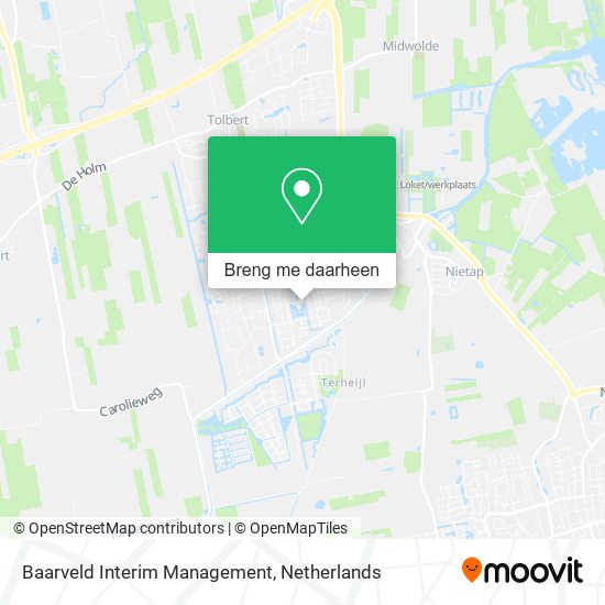 Baarveld Interim Management kaart