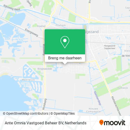 Ante Omnia Vastgoed Beheer BV kaart