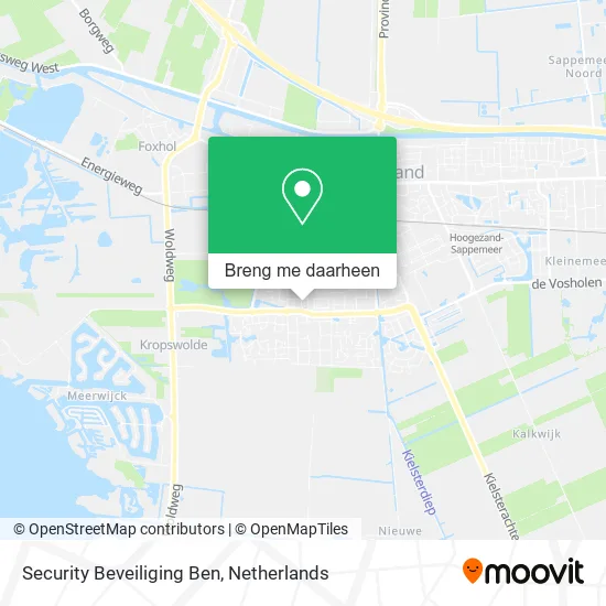 Security Beveiliging Ben kaart