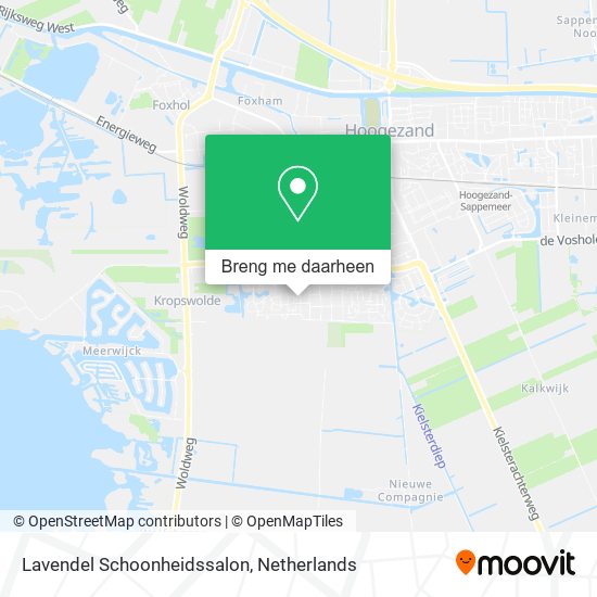 Lavendel Schoonheidssalon kaart