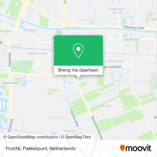 PostNL Pakketpunt kaart