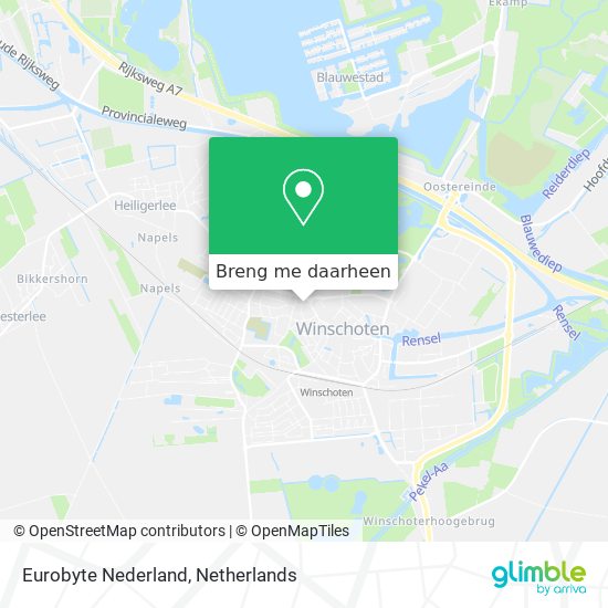 Eurobyte Nederland kaart