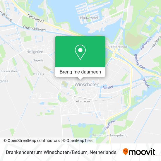 Drankencentrum Winschoten / Bedum kaart