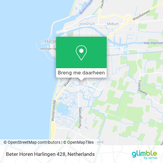 Beter Horen Harlingen 428 kaart