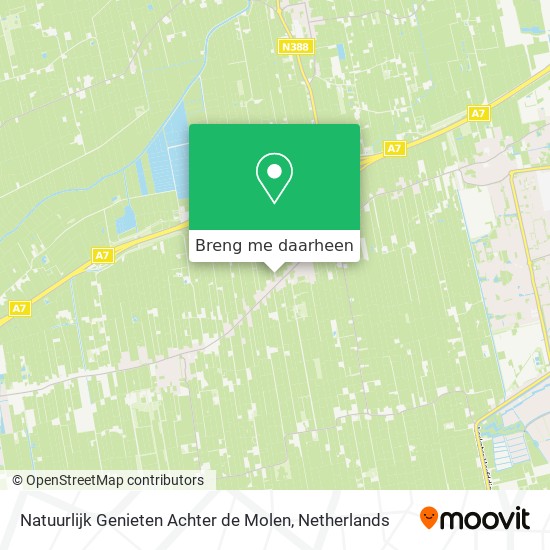 Natuurlijk Genieten Achter de Molen kaart