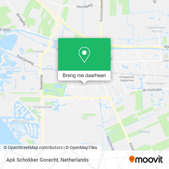 Apk Schokker Gorecht kaart